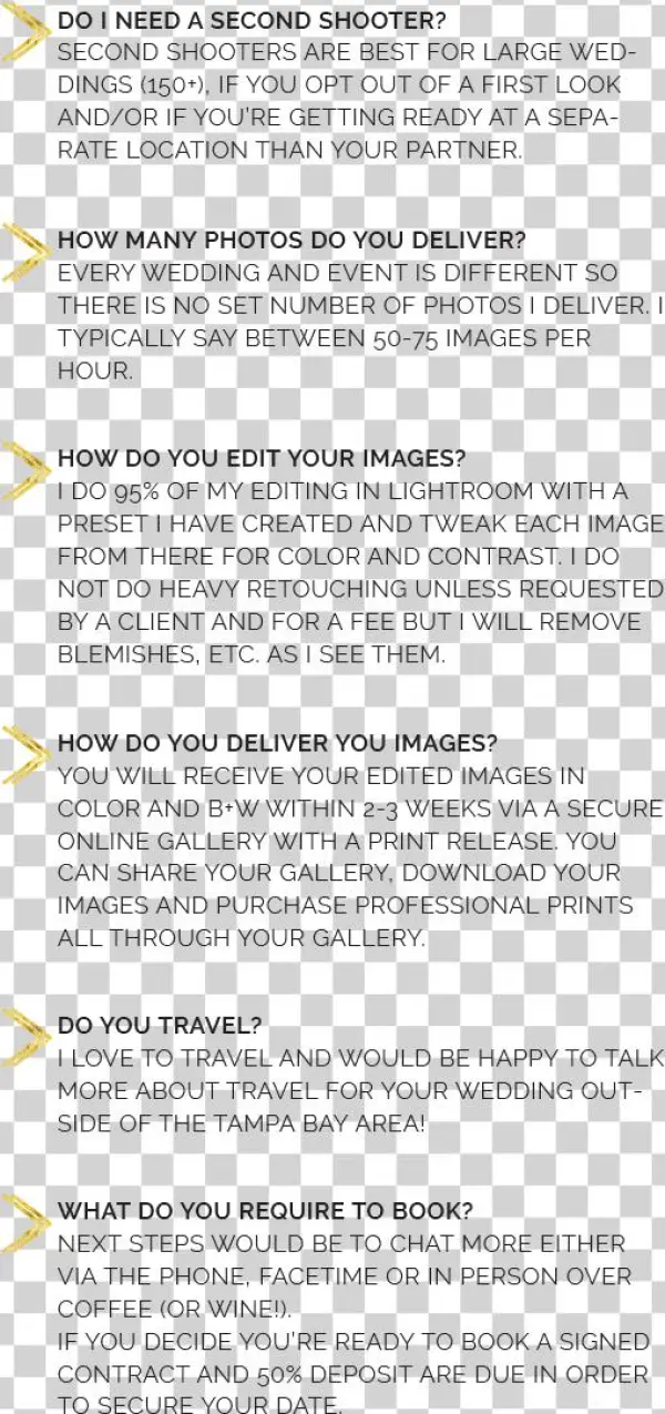 Faq Weddings - Document