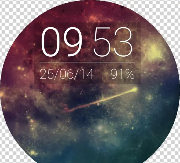 Galaxy Digital Watch Face Preview