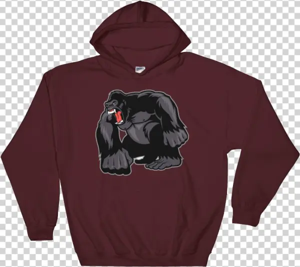 Gorilla Angry Felpa Con Cappuccio - Sweatshirt