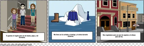 Indirect Object Pronoun - Cartoon
