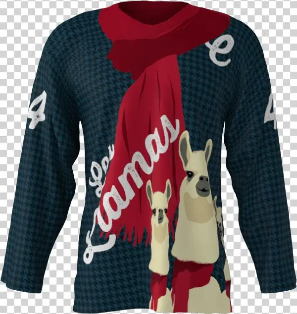Los Llamas Custom Hockey Jersey - Cardigan