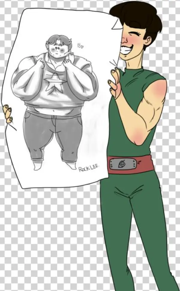 My Artwork For You Jjba Naruto Rock Lee Jonathan Joestar - Cartoon