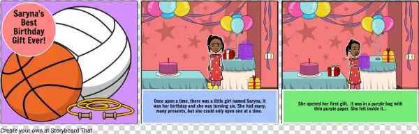 Saryna's Best Birthday Gift Ever - Cartoon