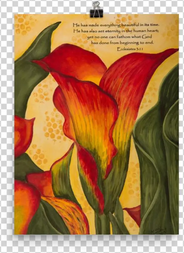 Art Print "everything Beautiful" Calla Lily