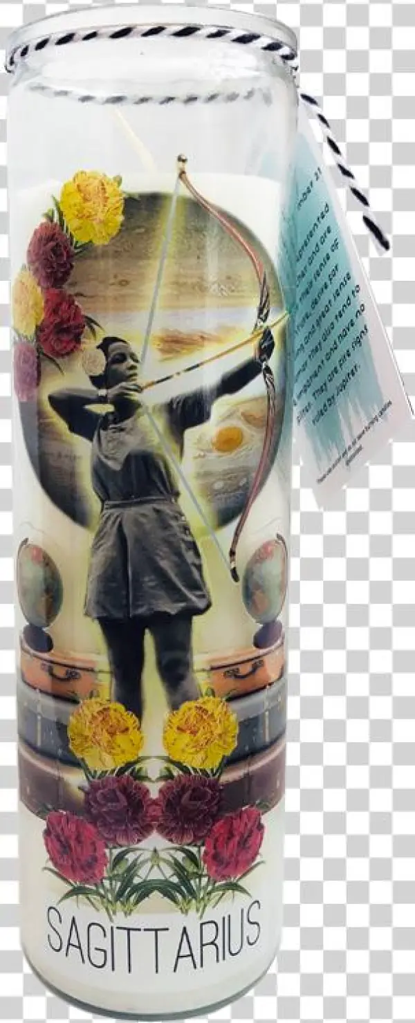 Astrology Candle - "sagittarius" - Water Bottle