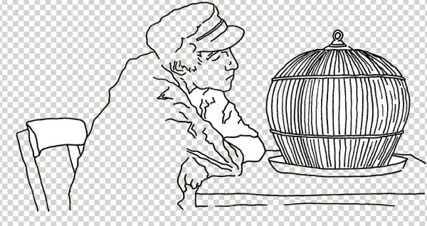 Chili And The Whalekillers Birdcage - Sketch