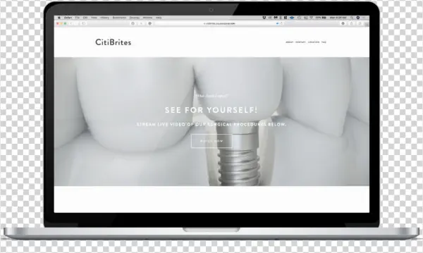 Cr8r Client Site - Computer Monitor