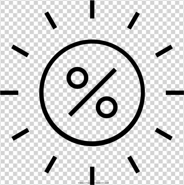 Discount Offer Coloring Page - Circle