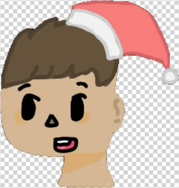 Drawn Santa Hat Bfdi - Cartoon
