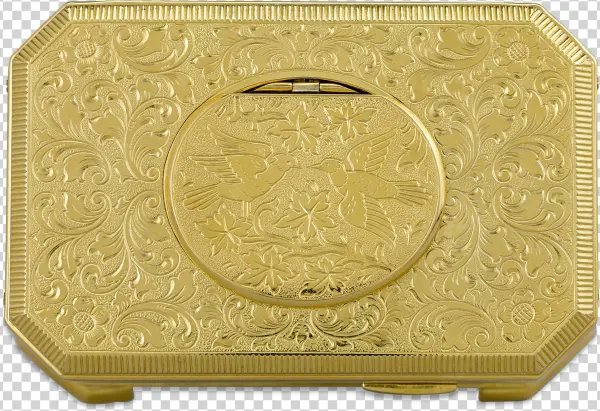 Gold-plated Singing Bird Box