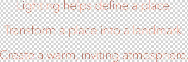 Lighting Helps Define A Place - Carmine