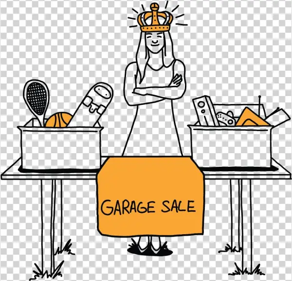 Make Your Garage Sale The Sale Of The Century - Cartoon