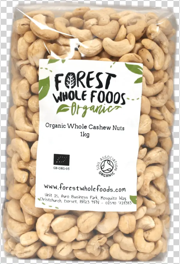 Organic Whole Cashew Nuts 1kg - Cashew