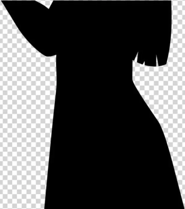Silhouette Of Girl - Illustration