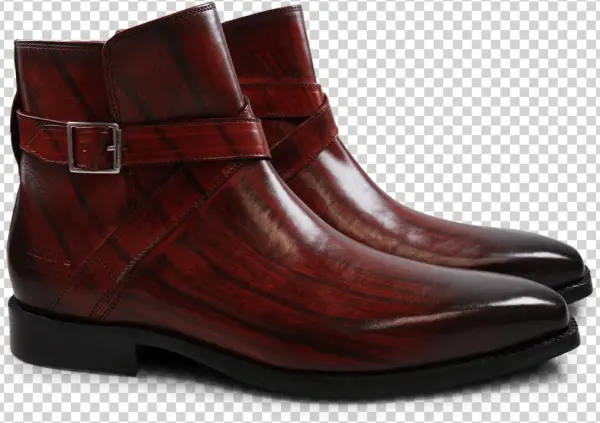 Ankle Boots Nicolas 6 Red Shade & Lines Brown Hrs - Boot