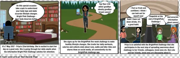 Bright Pink Challenge - Cartoon