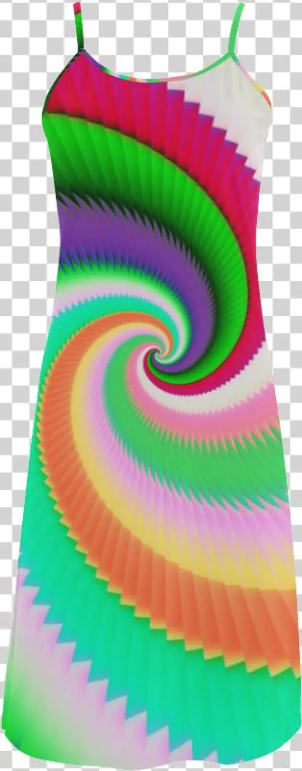 Colorful Spiral Dragon Scales Alcestis Slip Dress - Graphic Design