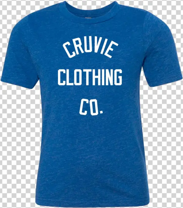 Cruvie Kids Tshirt Royalblue Wht Ccc