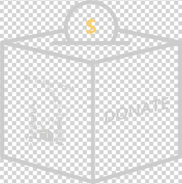 Donate To The Masjid - Kaaba Outline