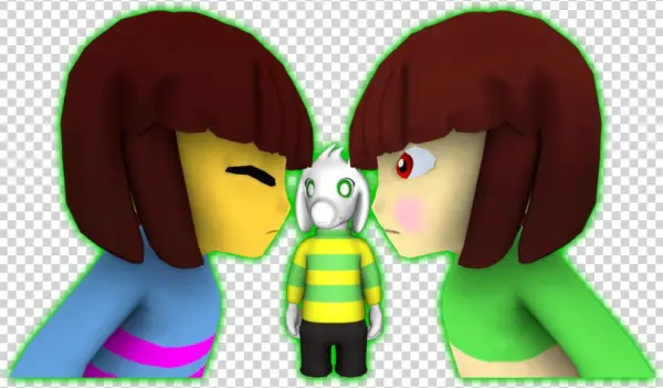 Frisk Asriel Chara - Андертейл Фриск И Чара