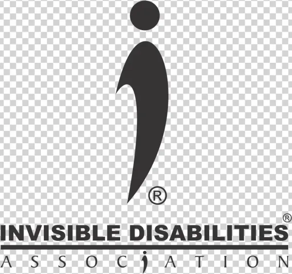 Invisible Disabilities Association Logo Black - Swoosh