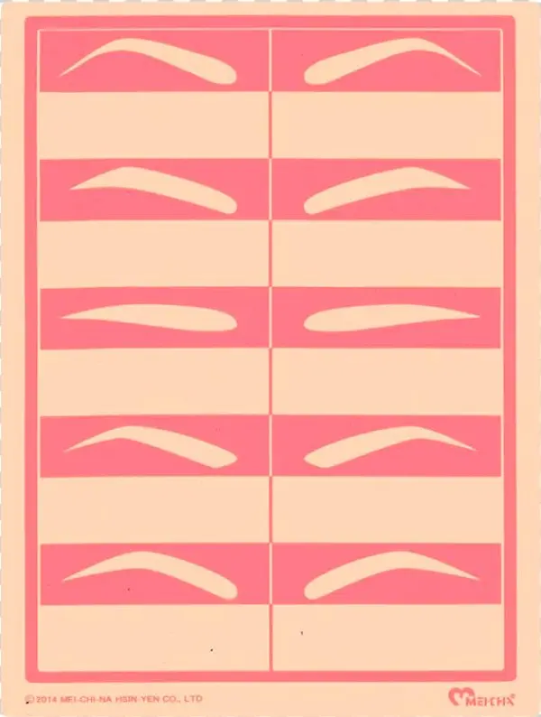 Reversible Practice Pad W/ Lips And Brows Outlines - Drawer