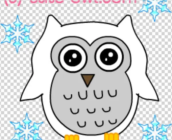 Snowy Owl Clipart Cute Little Cartoon - Cartoon
