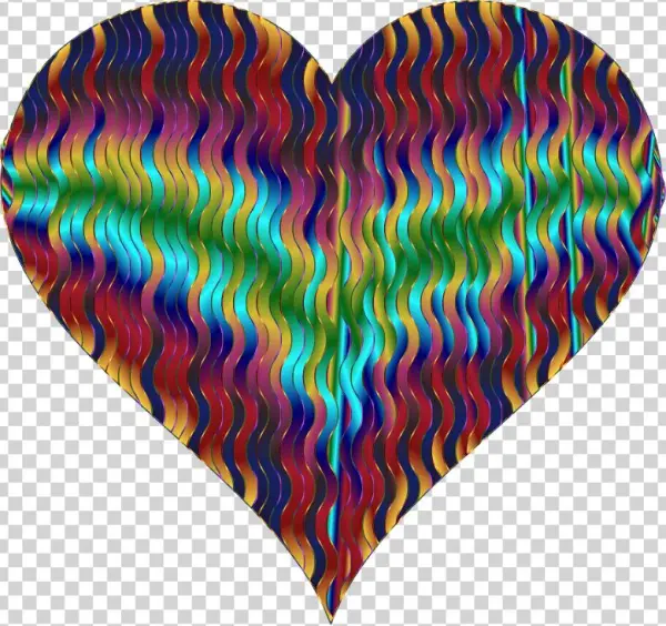 Wavy Clipart Free For Download - Heart