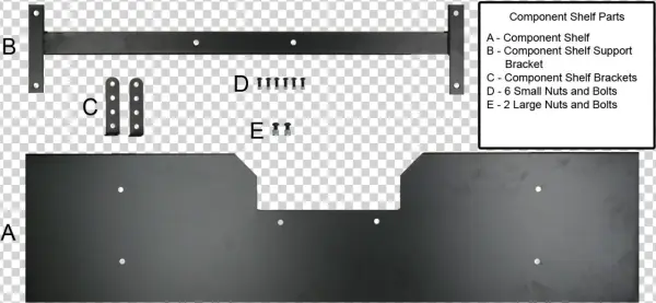 Whisper Lift Add-on Component Shelf - Diagram