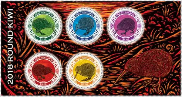 2018 Round Kiwi Miniature Sheet - Circle