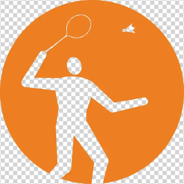 Badminton Logo - Circle