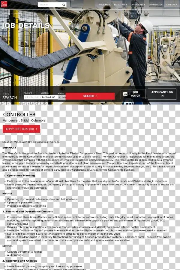 Owens Corning - Website