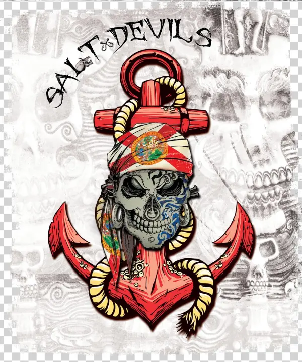 Salt Devils Florida Jolly Roger - Illustration
