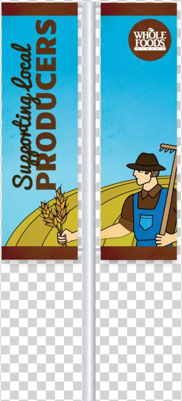 Whole Foods Market Interbay Banners - Cartoon
