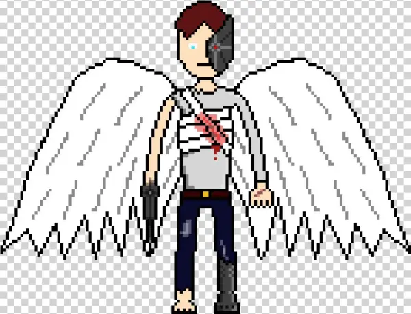 Angel/cyborg - Cartoon