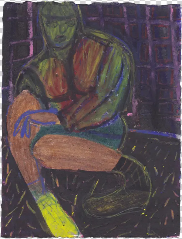 Friend With Yellow Shoe - Drawing