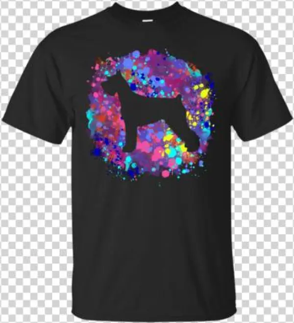 Giant Schnauzer Tshirt Graphic Dog Tee Shirt Watercolor