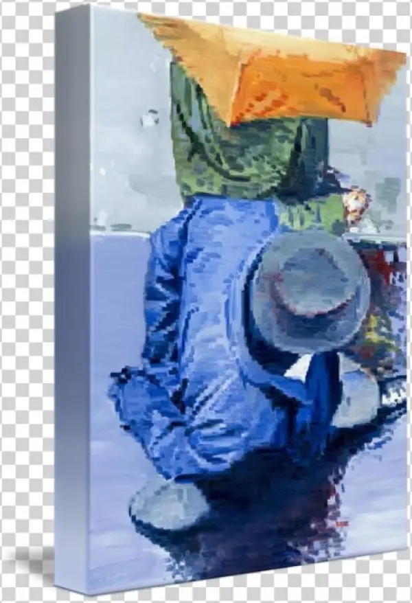 Go To Image - Gallery-wrapped Canvas Art Print 11 X 15 Entitled Hat