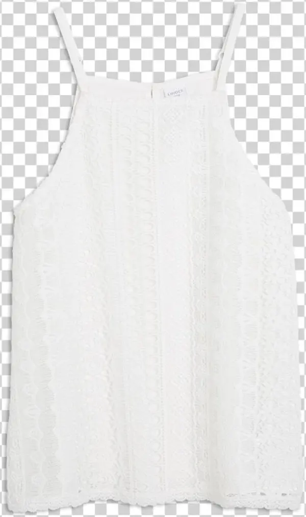 Lace Singlet White - Active Tank
