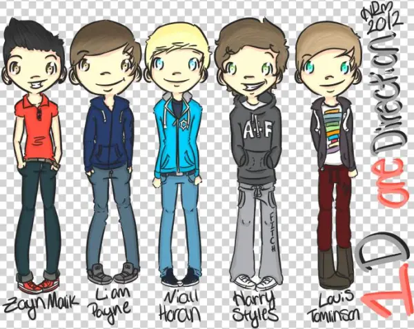 One Direction Cartoon One Direction Fan Art - Cartoon