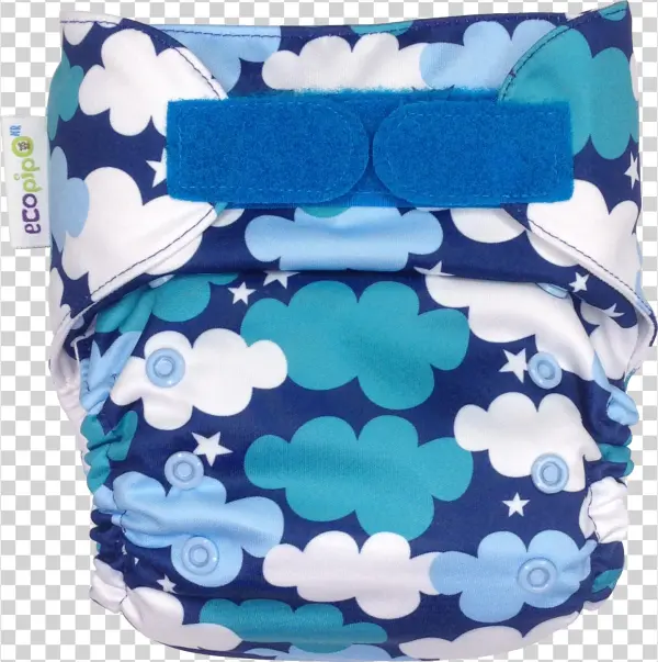 Pañal Estampado Unitalla Nubes - Diaper