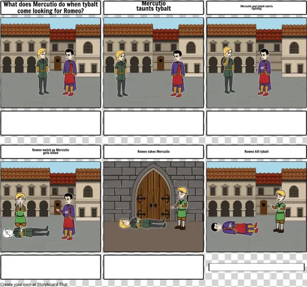 Romeo And Juliet - Storyboard