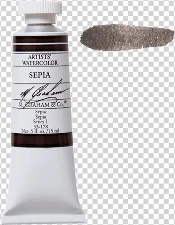 Watercolor-sepia178 - Red Iron Oxide Watercolor