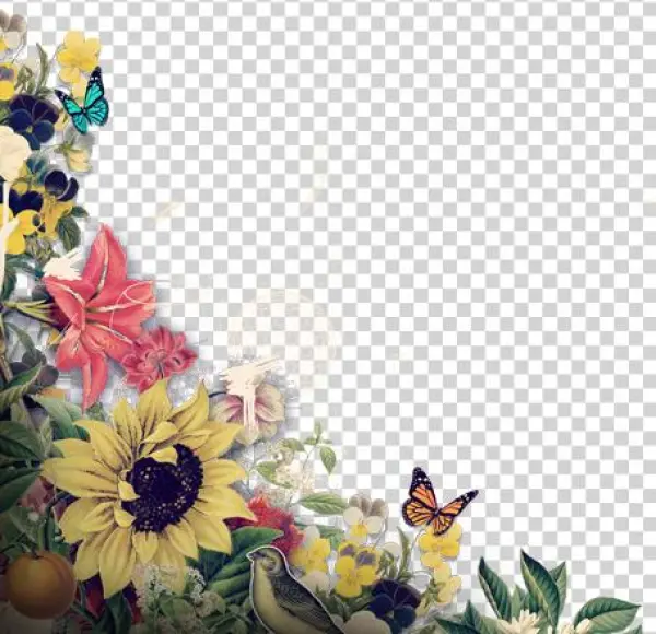 We've Moved Sunflowers Announcement On Rustic Painted