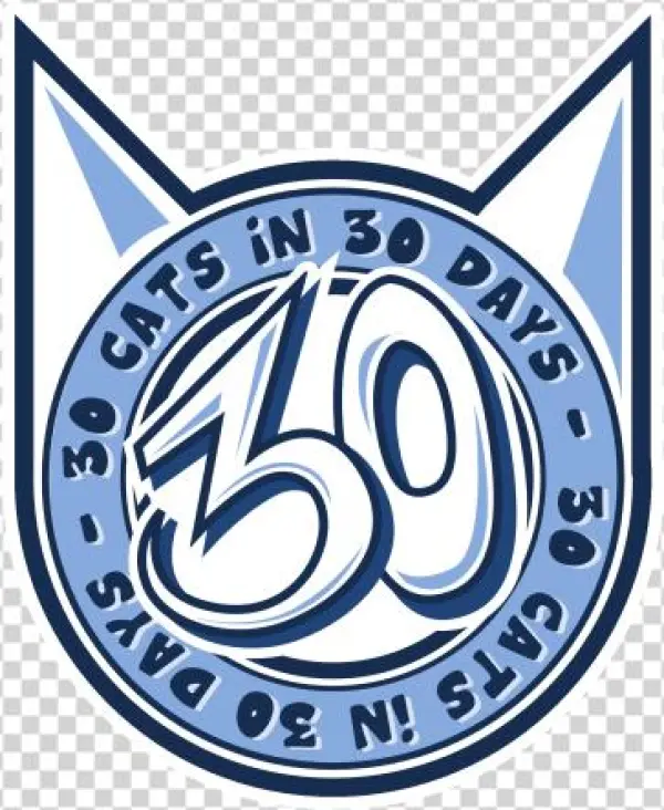 And Here Is Today's Cat, The First Cat, Pilot Cat - Emblem