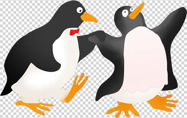 Clip Black And White Library Funny Penguin Clip Art - Clip Art
