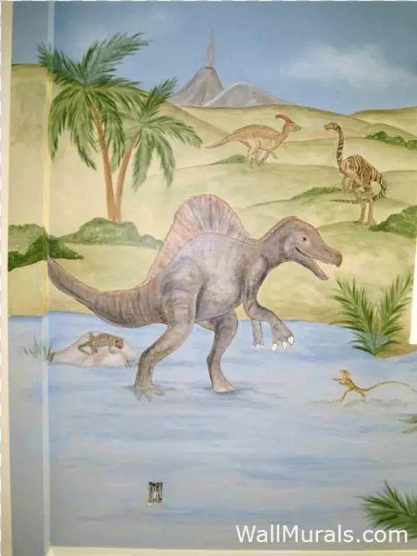 Dinosaur Mural - Lesothosaurus