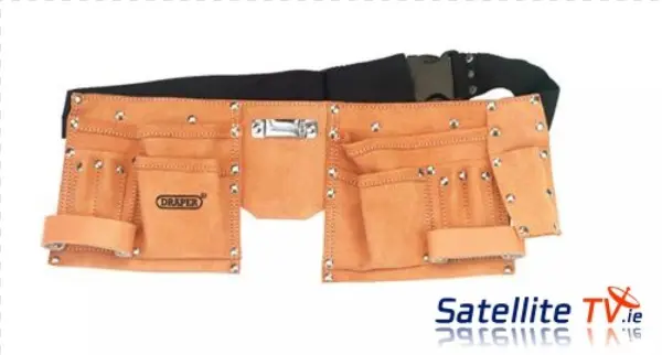 Draper Leather Professional Tool Belt - Draper Diy Series Double Tool Pouch 09241