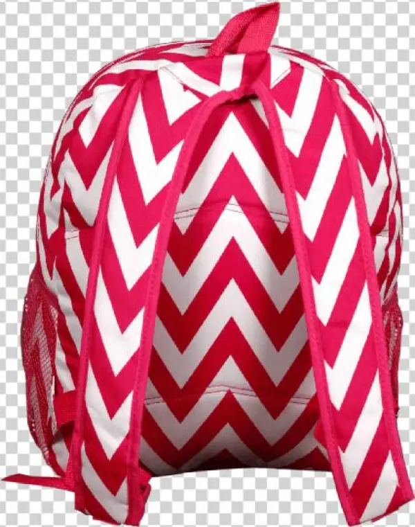 Hot Pink Chevron Backpack - Strap