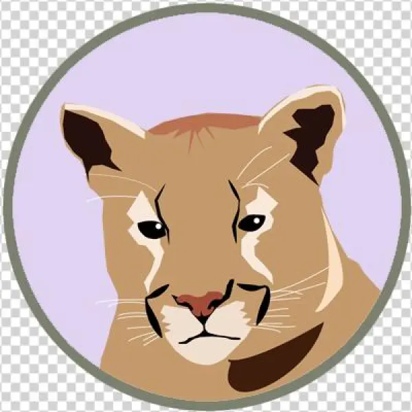 Mtn Lion Icon - Cartoon
